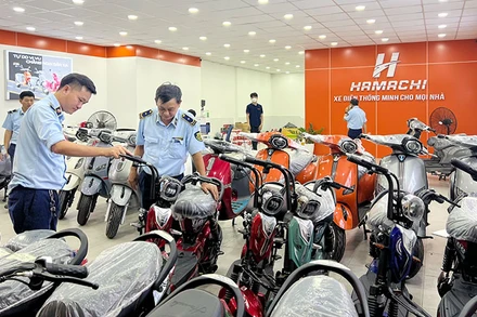 Cục Quản lý thị trường Thành phố Hồ Chí Minh thu giữ xe đạp điện không có giấy tờ chứng minh chất lượng sản phẩm để lưu thông trên thị trường.