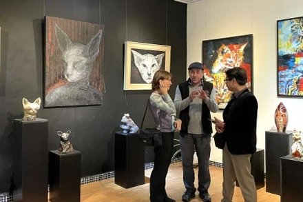 Một triển lãm nghệ thuật tại Hà Nội.