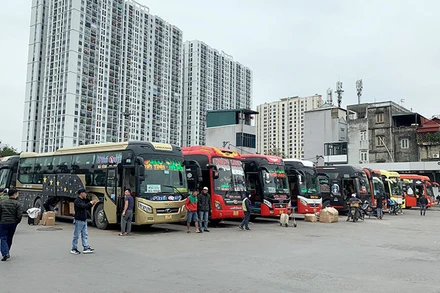 Bến xe Nước Ngầm sẵn sàng phục vụ hành khách dịp cao điểm Tết Nguyên đán.