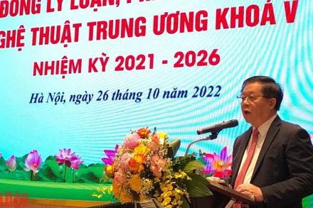 Đồng chí Nguyễn Trọng Nghĩa, Bí thư Trung ương Đảng, Trưởng Ban Tuyên giáo Trung ương phát biểu chỉ đạo.