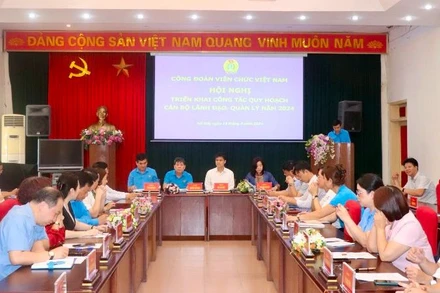 Quang cảnh hội nghị triển khai công tác quy hoạch cán bộ lãnh đạo, quản lý năm 2024.