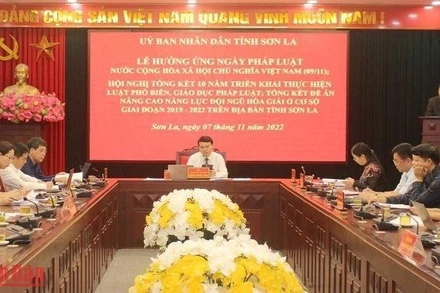 Hội nghị tổng kết 10 năm thực hiện Luật Phổ biến giáo dục pháp luật.