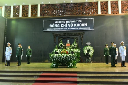 [Ảnh] Tổ chức trọng thể Lễ tang đồng chí Vũ Khoan