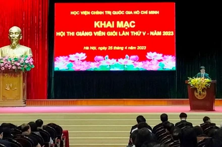 Học viện Chính trị quốc gia Hồ Chí Minh tổ chức hội thi giảng viên giỏi 