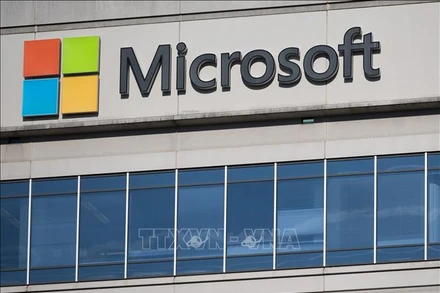 Văn phòng của hãng Microsoft tại Chevy Chase, bang Maryland, Mỹ. (Ảnh: AFP/TTXVN)