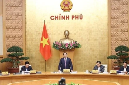 Một phiên họp Chính phủ thường kỳ. (Ảnh: TTXVN)