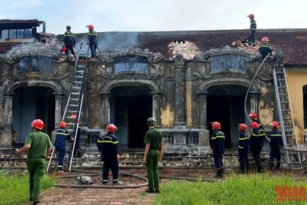 Thừa Thiên Huế: Hỏa hoạn tại di tích Quốc Tử Giám triều Nguyễn