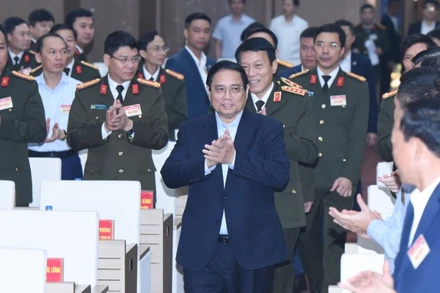 Thủ tướng Phạm Minh Chính đến dự hội nghị. 