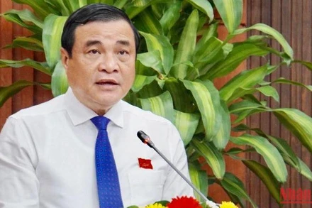 Đồng chí Phan Việt Cường phát biểu tại kỳ họp.