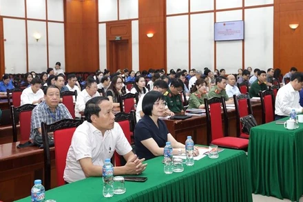 Các đại biểu dự hội nghị tại điểm cầu Ban Tuyên giáo Trung ương. 