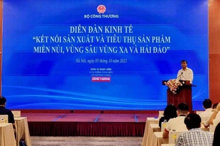 Thứ trưởng Công thương Đỗ Thắng Hải phát biểu tại Diễn đàn.