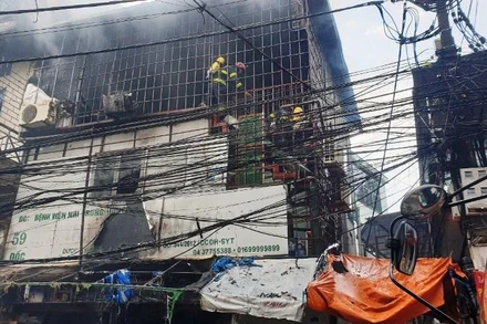 Hiện trường vụ cháy.