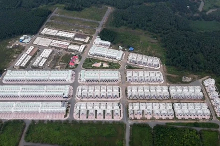 Toàn cảnh Dự án khu dân cư Tân Thịnh. 