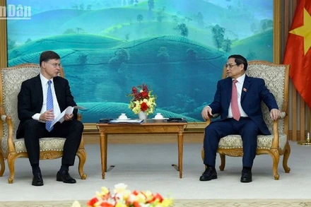 Thủ tướng Phạm Minh Chính tiếp Phó Chủ tịch Ủy ban châu Âu (EC) kiêm Cao ủy thương mại Liên minh châu Âu (EU) Valdis Dombrovski.