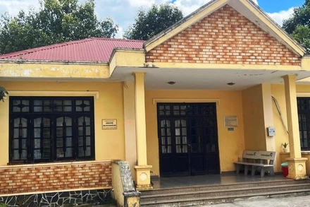 Trụ sở nơi Bùi Văn Đăng làm việc và nhận tiền hối lộ trước khi bị bắt. 