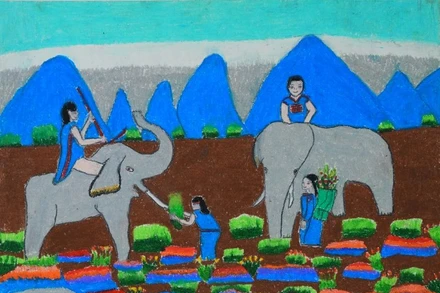 Cuộc thi và triển lãm Tranh thiếu nhi toàn quốc 2023 thu hút gần 40 nghìn tác phẩm tham dự 