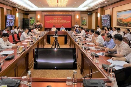 Hội nghị tại điểm cầu Hà Nội.