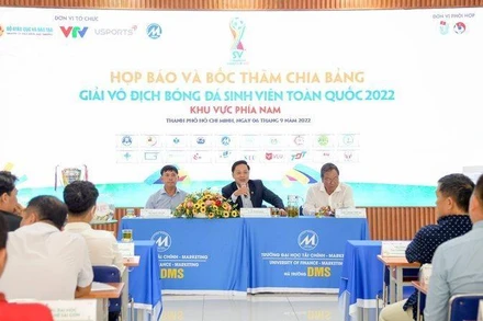 Ban Tổ chức Giải vô địch bóng đá sinh viên toàn quốc năm 2022-khu vực phía nam thông tin về thể lệ vòng loại. (Ảnh: BTC)