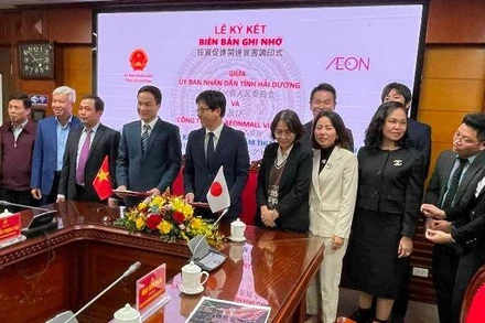 Ký kết văn bản ghi nhớ xây dựng Trung tâm AEON Việt Nam tại Hải Dương.