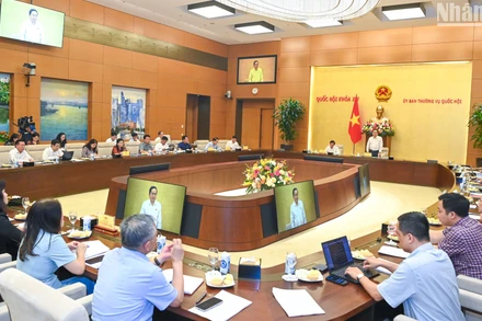 [Ảnh] Chủ tịch Quốc hội Trần Thanh Mẫn làm việc với một số Ủy ban của Quốc hội