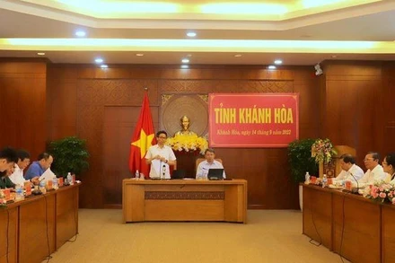 Phó Thủ tướng Vũ Đức Đam phát biểu chỉ đạo tại buổi làm việc. (Ảnh: THẢO LY)