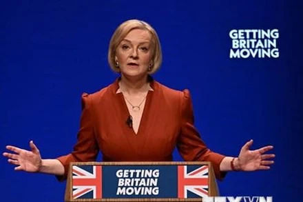 Thủ tướng Anh Liz Truss. (Ảnh: AFP/TTXVN)
