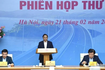 Thủ tướng Phạm Minh Chính dự và chủ trì hội nghị. (Ảnh: TRẦN HẢI)