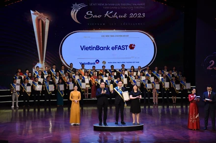 Ngân hàng số cho doanh nghiệp của VietinBank được vinh danh Sao Khuê 2023 