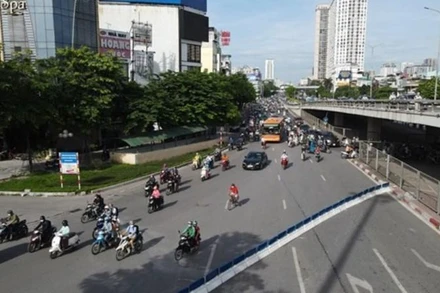 Nút giao tại Ngã Tư Sở đã “hạ nhiệt” trong thời gian gần đây.