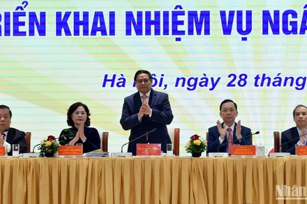 Thủ tướng Phạm Minh Chính dự Hội nghị triển khai nhiệm vụ ngành Ngân hàng năm 2023.