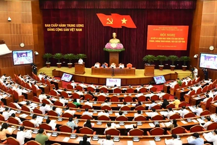 [Ảnh] Tổng Bí thư Nguyễn Phú Trọng chủ trì Hội nghị sơ kết 1 năm hoạt động của Ban Chỉ đạo phòng, chống tham nhũng, tiêu cực cấp tỉnh, thành phố