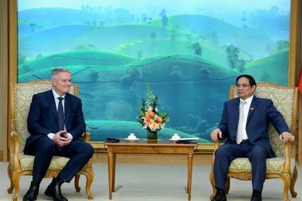 [Ảnh] Thủ tướng Phạm Minh Chính tiếp Tổng Thư ký Tổ chức Hợp tác và Phát triển Kinh tế (OECD)