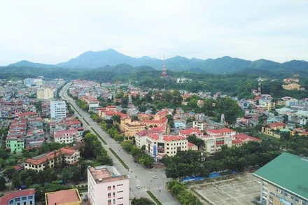 Một góc thành phố Bắc Kạn. 