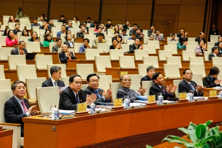 [Ảnh] Chủ tịch Quốc hội Vương Đình Huệ dự Hội nghị triển khai nhiệm vụ năm 2023 của Văn phòng Quốc hội 