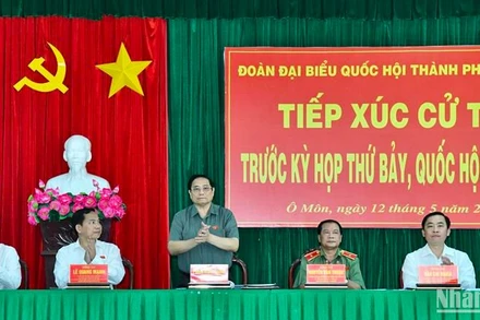 Thủ tướng Phạm Minh Chính dự hội nghị tiếp xúc cử tri quận Ô Môn, thành phố Cần Thơ trước Kỳ họp thứ 7, Quốc hội khóa XV.