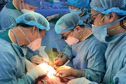 Bệnh viện Nhi Đồng 2 Thành phố Hồ Chí Minh thực hiện ghép gan trở lại. (Ảnh: Bệnh viện cung cấp).