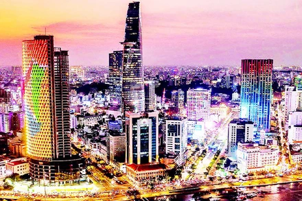 Khu vực trung tâm Thành phố Hồ Chí Minh được đề xuất trong quy hoạch xây dựng Trung tâm tài chính quốc tế. (Ảnh THÀNH ĐẠT)