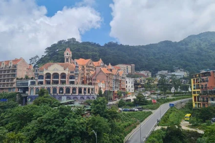 Giá đất tại thị trấn Tam Đảo tăng cao.