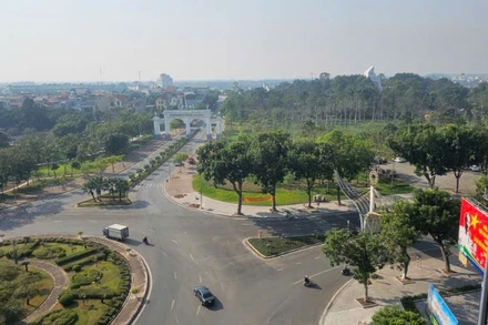 Trung tâm thành phố Vĩnh Yên. 