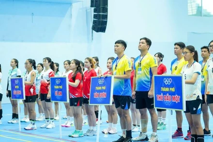 Các đội tham dự Giải vô địch Bóng chuyền nam-nữ tỉnh Bình Dương năm 2025. 