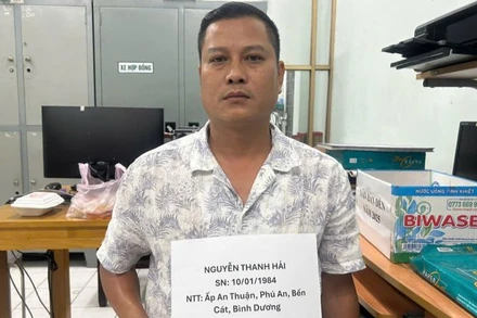 Đối tượng cầm đầu đường dây đánh bạc Nguyễn Thanh Hải đã bị tạm giữ. 