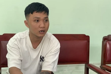 Đối tượng Lê Hùng Minh bị bắt giữ.