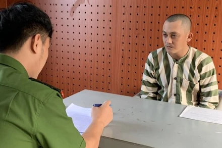 Đối tượng Trần Vũ Phương bị tạm giữ hình sự.