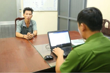 Đối tượng Lê Thành Vinh đã bị bắt giữ.