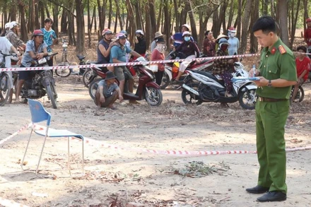 Hiện trường vụ án mạng.