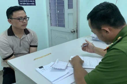 Đối tượng Nguyễn Minh Kiệt khai nhận hành vi phạm tội. 