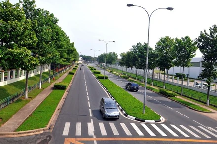 Một góc Khu công nghiệp Việt Nam-Singapore 1 (VSIP 1) tại tỉnh Bình Dương. 