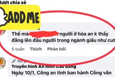Ông B.Đ.P bình luận với nội dung xúc phạm. 