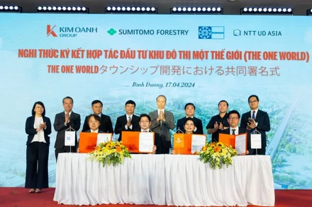Ký kết hợp tác đầu tư dự án khu đô thị Một Thế Giới giữa Kim Oanh Group và các đối tác Nhật Bản.