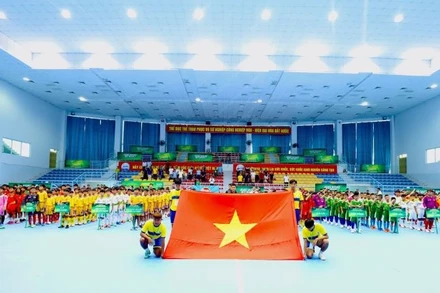 Lễ khai mạc vòng loại Giải bóng đá U11 toàn quốc - Cup Nestlé Milo năm 2024 khu vực phía nam. 